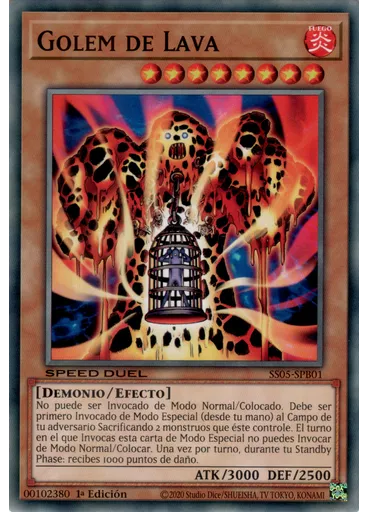 Golem de Lava — Speed Duel Barajas de Principiante: Pesadillas Retorcidas
