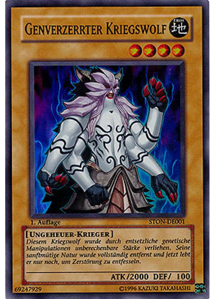 Genverzerrter Kriegswolf