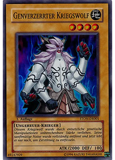 Genverzerrter Kriegswolf