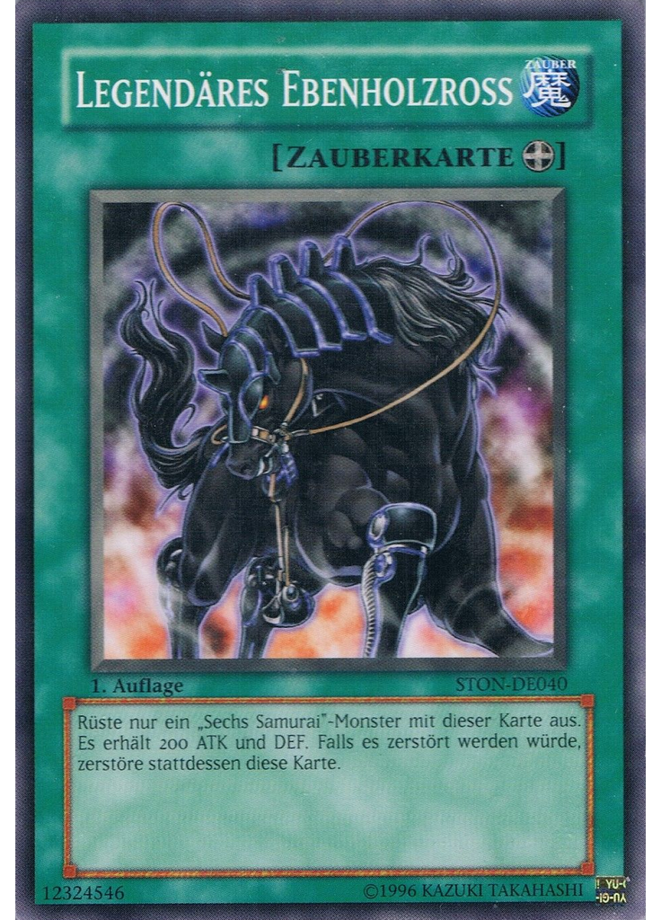 Legendäres Ebenholzross