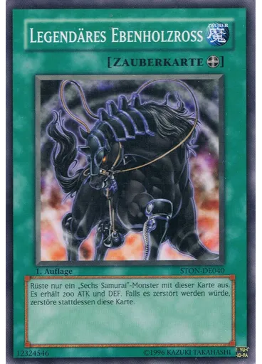 Legendäres Ebenholzross