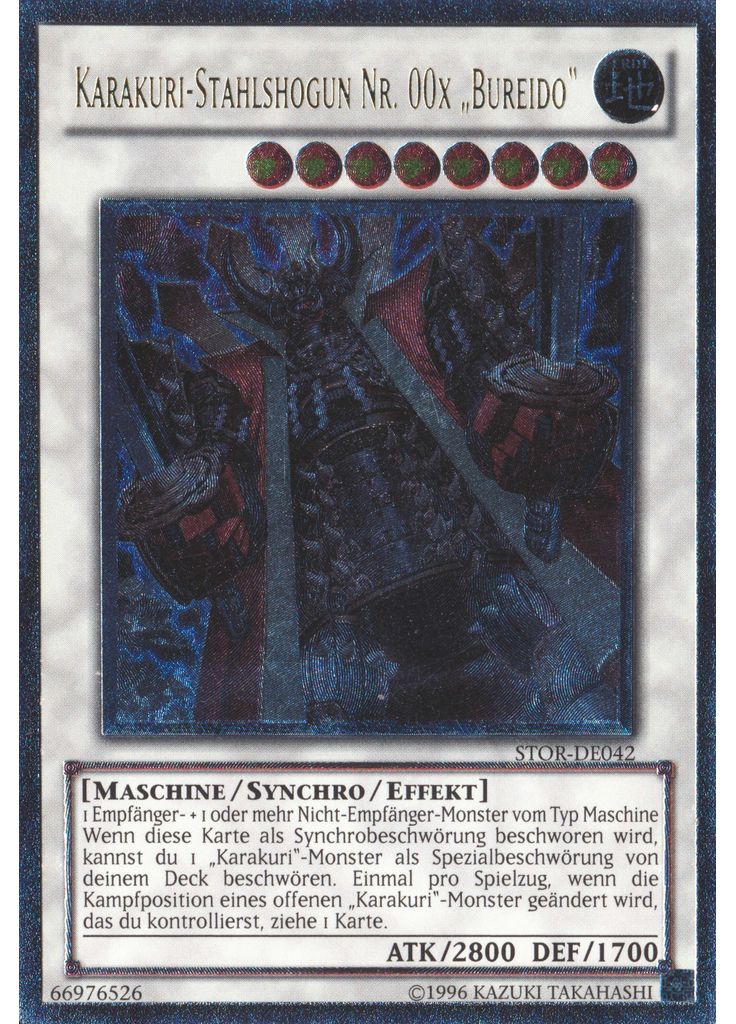 Karakuri-Stahlshogun Nr. 00x „Bureido“ (Ultimate Rare Unlimited)