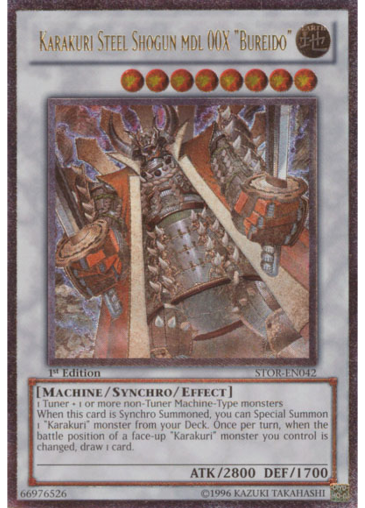 Karakuri Steel Shogun mdl 00X "Bureido" (Ultimate Rare 1st Edition)