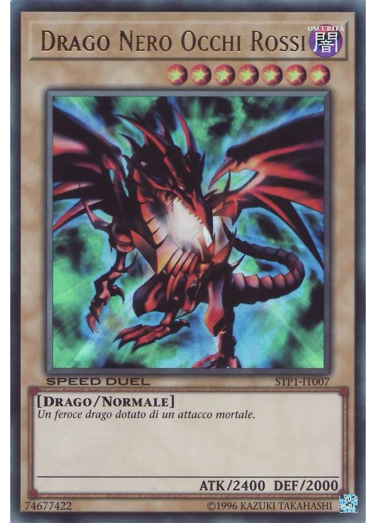 Drago Nero Occhi Rossi