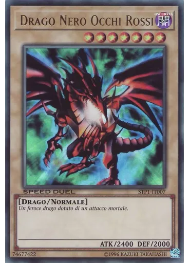 Drago Nero Occhi Rossi