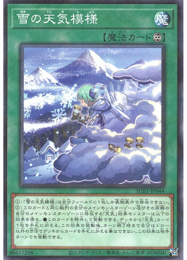 雪の天気模様