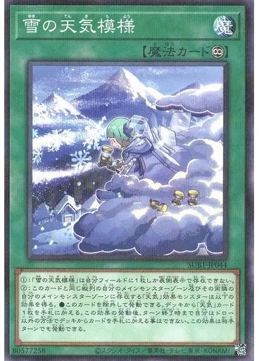 雪の天気模様