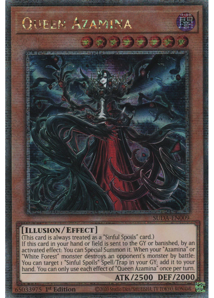 Queen Azamina (Quarter Century Secret Rare 1st Edition)