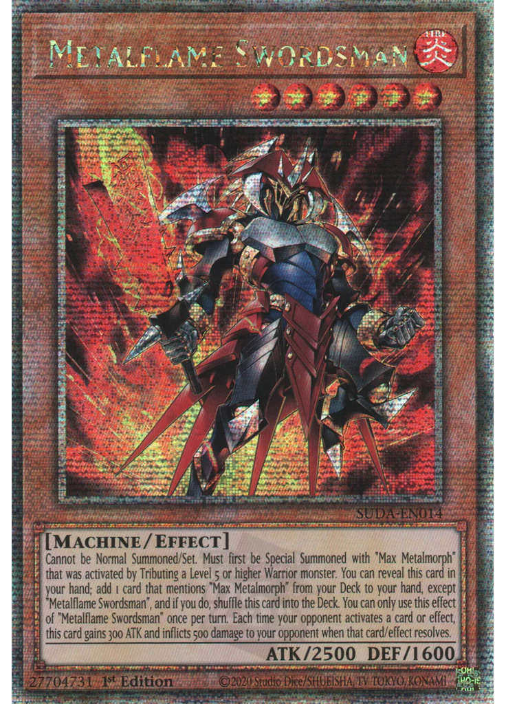 Metalflame Swordsman (Quarter Century Secret Rare 1st Edition)