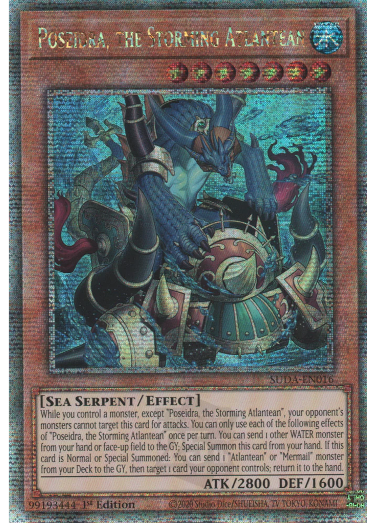 Poseidra, the Storming Atlantean (Quarter Century Secret Rare 1st Edition)