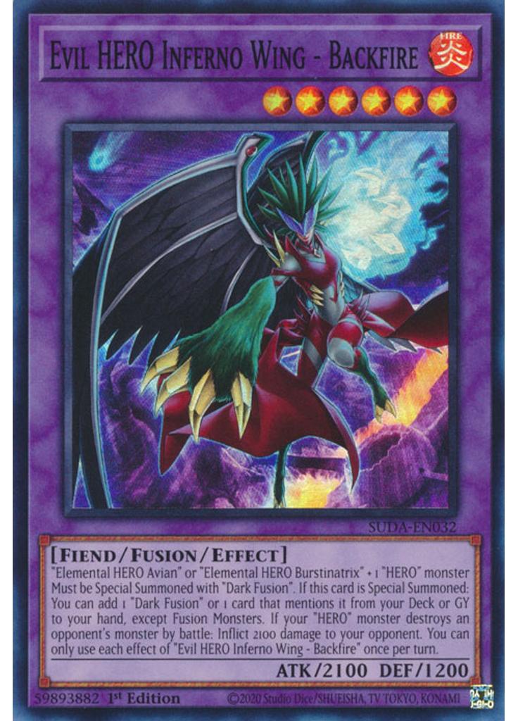 Evil HERO Inferno Wing - Backfire