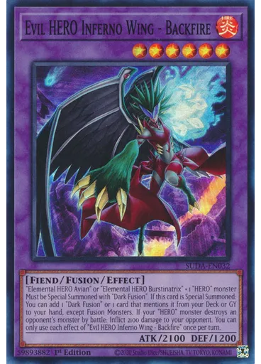 Evil HERO Inferno Wing - Backfire