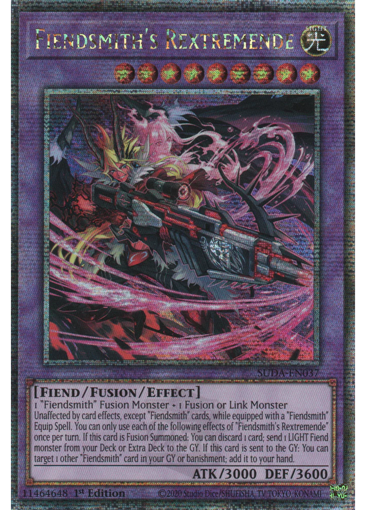 Fiendsmith's Rextremende (Quarter Century Secret Rare 1st Edition)