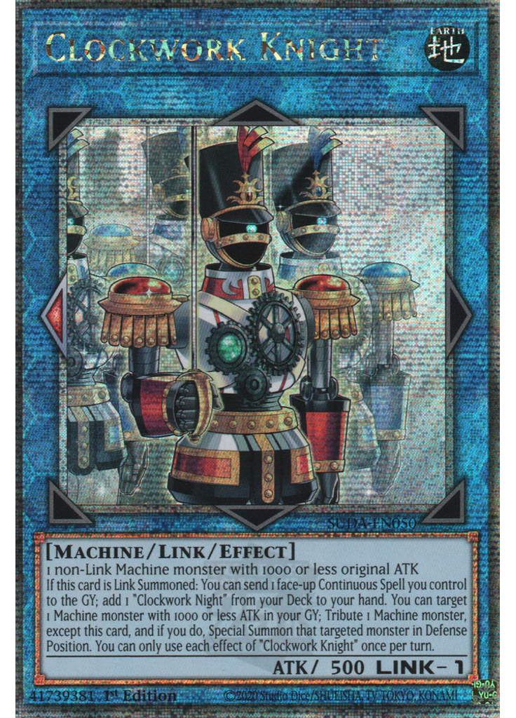 Clockwork Knight (Quarter Century Secret Rare 1st Edition)