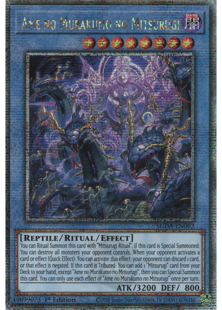 Ame no Murakumo no Mitsurugi (Quarter Century Secret Rare 1st Edition)