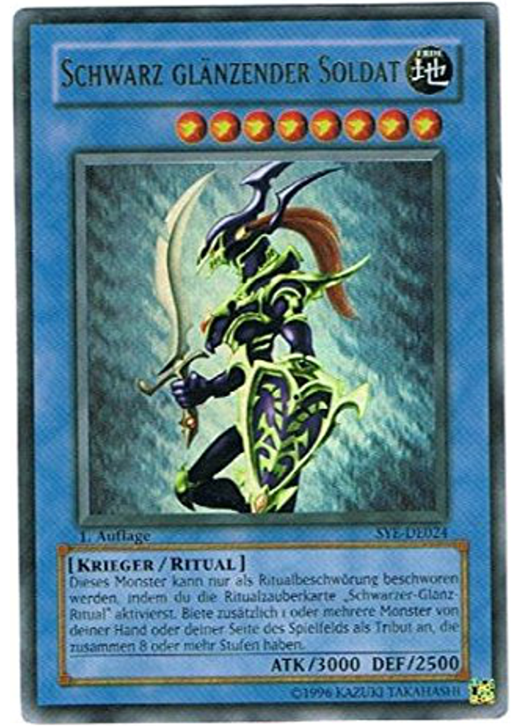 Schwarz Glänzender Soldat
