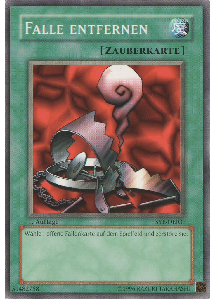 Falle entfernen