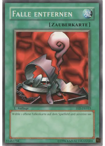 Falle entfernen