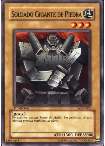 Soldado Gigante de Piedra — Baraja Inicial: Yugi Evolución
