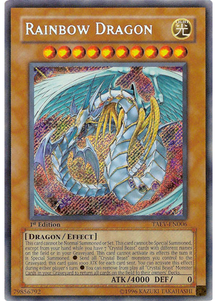 Rainbow Dragon (Secret Rare 1st Edition)