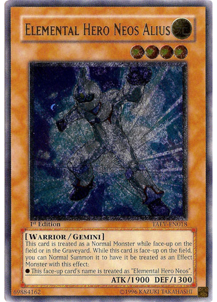 Elemental HERO Neos Alius (Ultimate Rare 1st Edition)