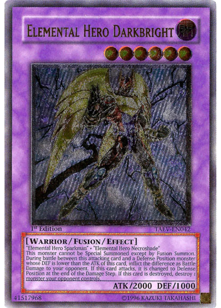 Elemental HERO Darkbright (Ultimate Rare 1st Edition)