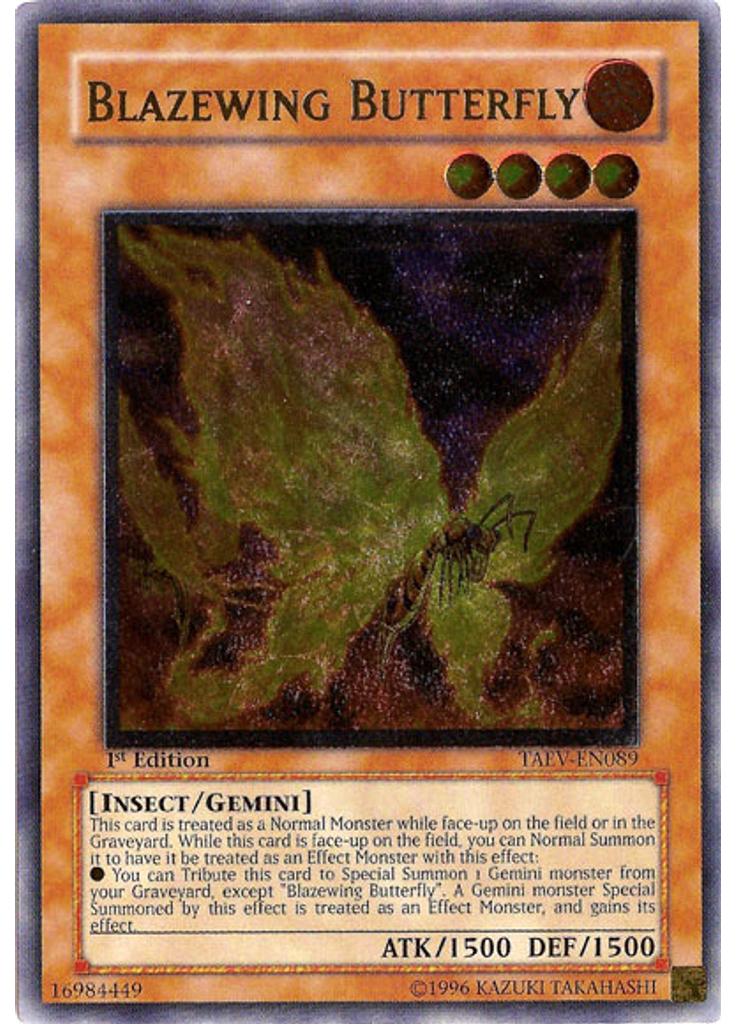 Blazewing Butterfly (Ultimate Rare 1st Edition)