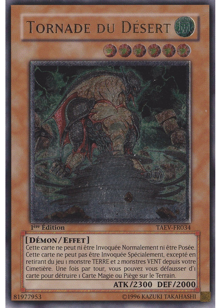 Tornade du Désert (Ultimate Rare 1st Edition)