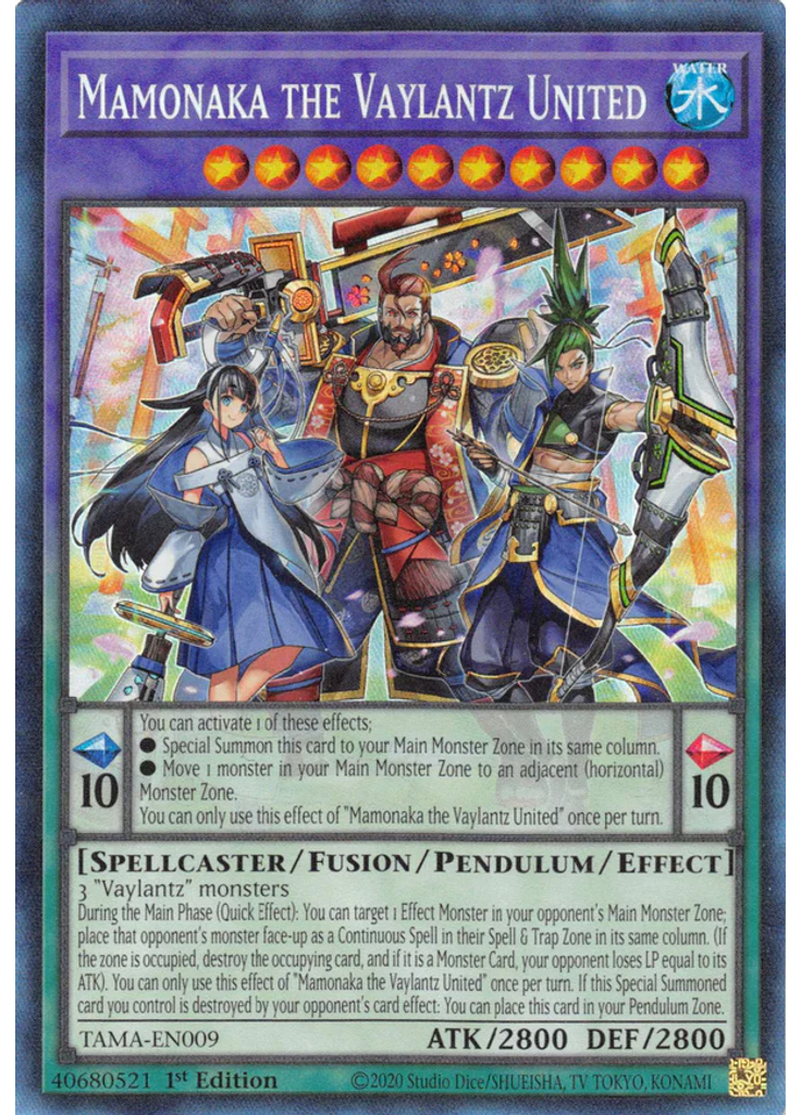 Mamonaka the Vaylantz United (Collectors Rare 1st Edition)