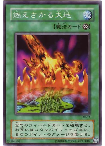 燃えさかる大地