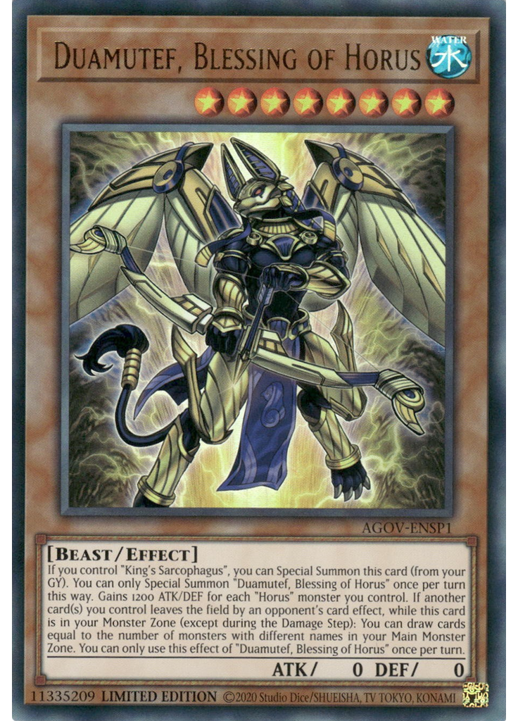 Duamutef, Blessing of Horus