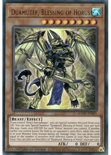 Duamutef, Blessing of Horus