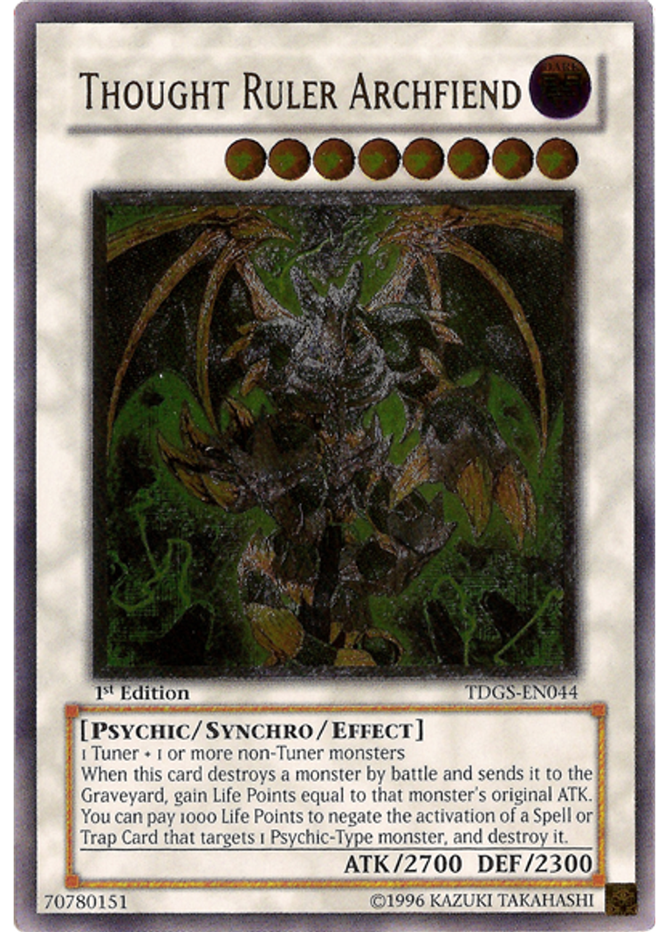 Thought Ruler Archfiend (Ultimate Rare 1st Edition)
