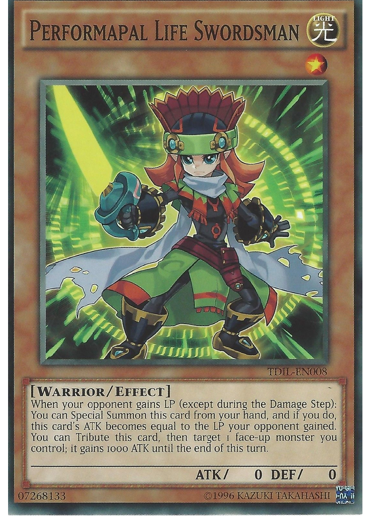 Performapal Life Swordsman (Common Unlimited)