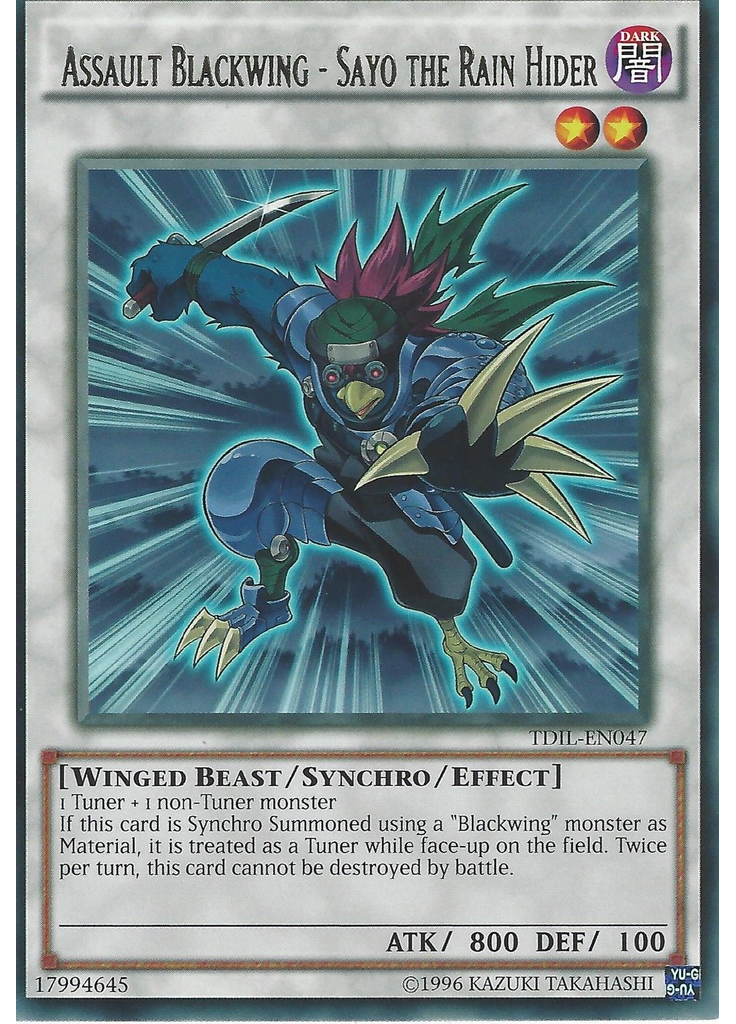 Assault Blackwing - Sayo the Rain Hider (Rare Unlimited)