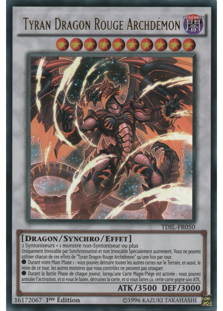 Tyran Dragon Rouge Archdémon