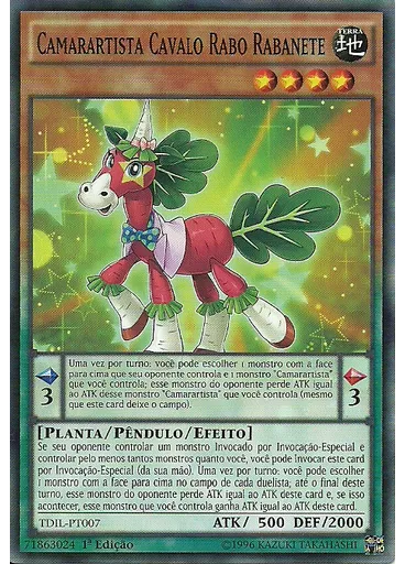 Camarartista Cavalo Rabo Rabanete