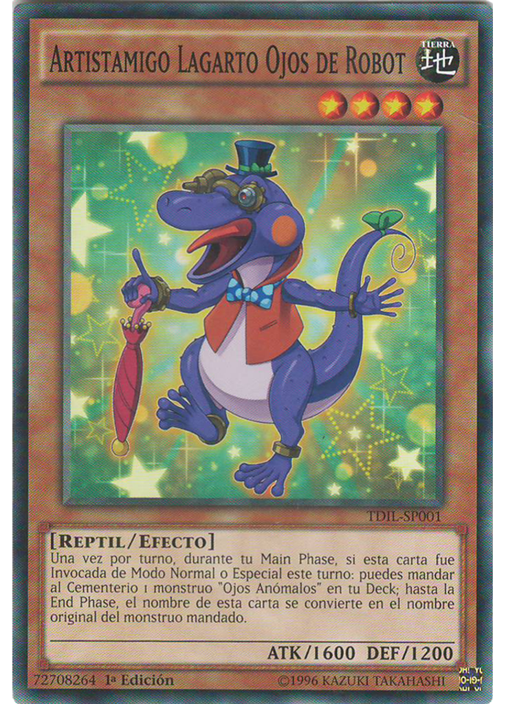 Artistamigo Lagarto Ojos de Robot