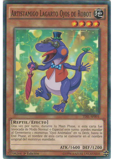 Artistamigo Lagarto Ojos de Robot