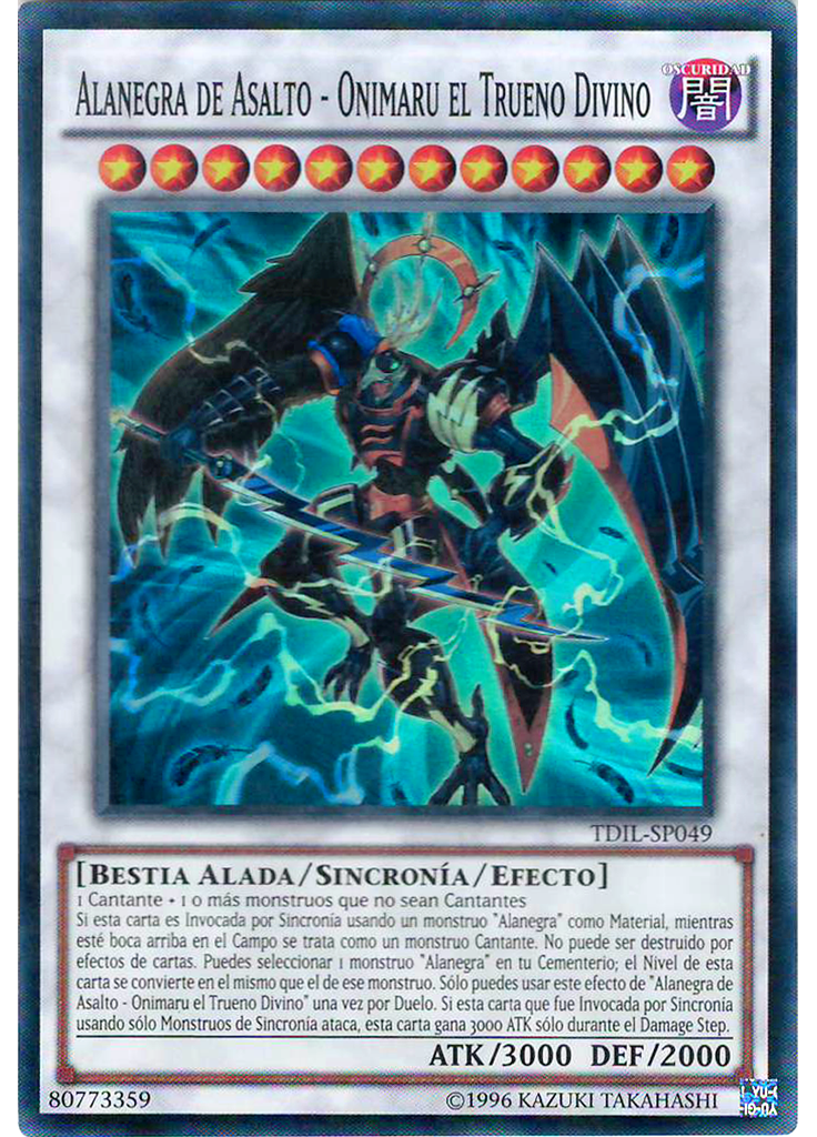 Alanegra de Asalto - Onimaru el Trueno Divino (Super Rare Unlimited)