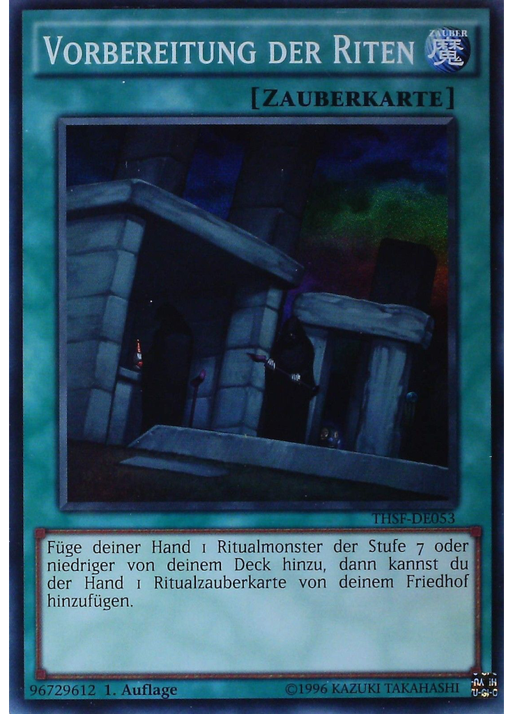 Vorbereitung der Riten