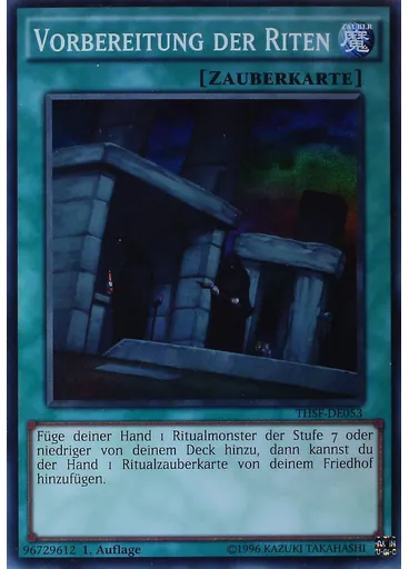 Vorbereitung der Riten