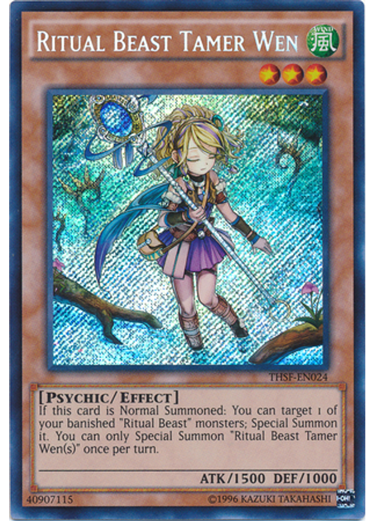 Ritual Beast Tamer Wen (Secret Rare Unlimited)