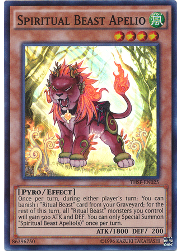 Spiritual Beast Apelio (Super Rare Unlimited)