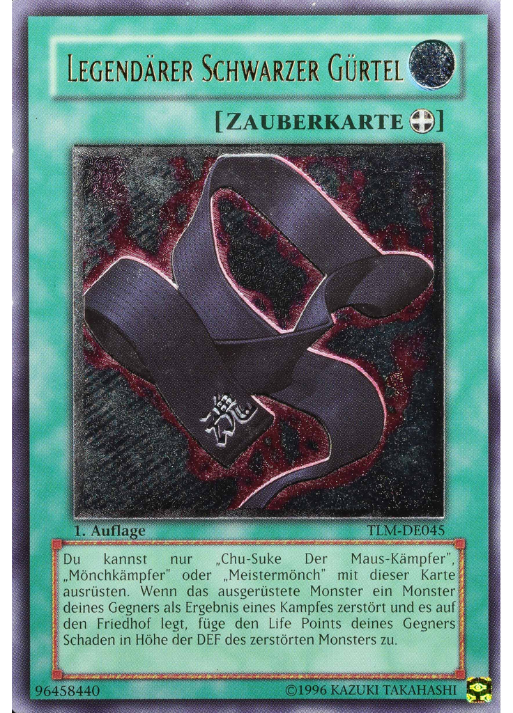 Legendärer Schwarzer Gürtel (Ultimate Rare 1st Edition)