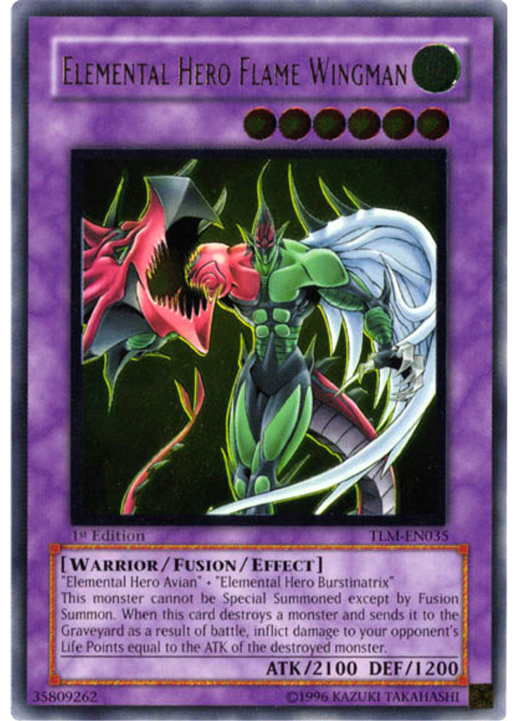 Elemental HERO Flame Wingman (Ultimate Rare 1st Edition)