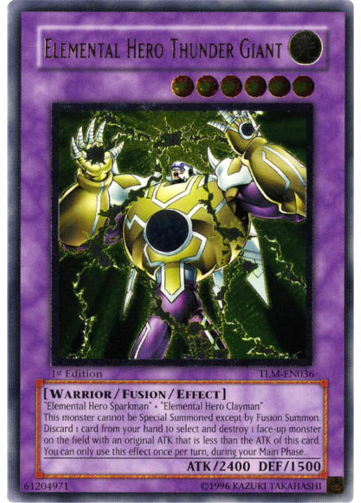 Elemental HERO Thunder Giant (Ultimate Rare 1st Edition)