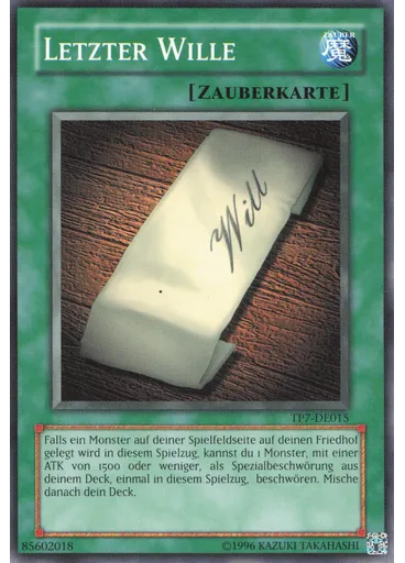 Letzter Wille — Tournament Pack 7