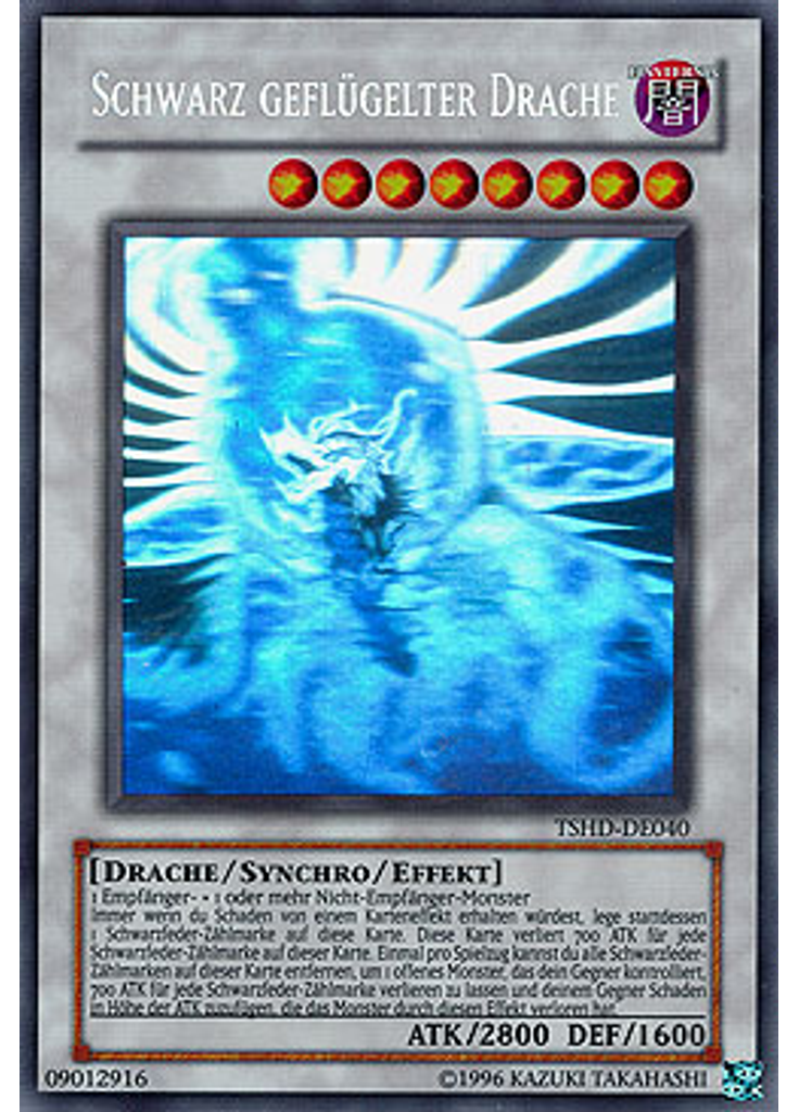 Schwarz geflügelter Drache (Ghost Rare Unlimited)