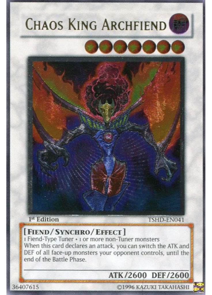 Chaos King Archfiend (Ultimate Rare 1st Edition)